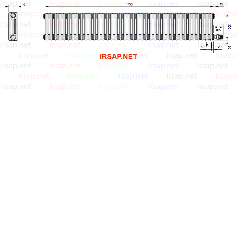 Радиатор IRSAP Tesi 30300/39 T26 CL 01